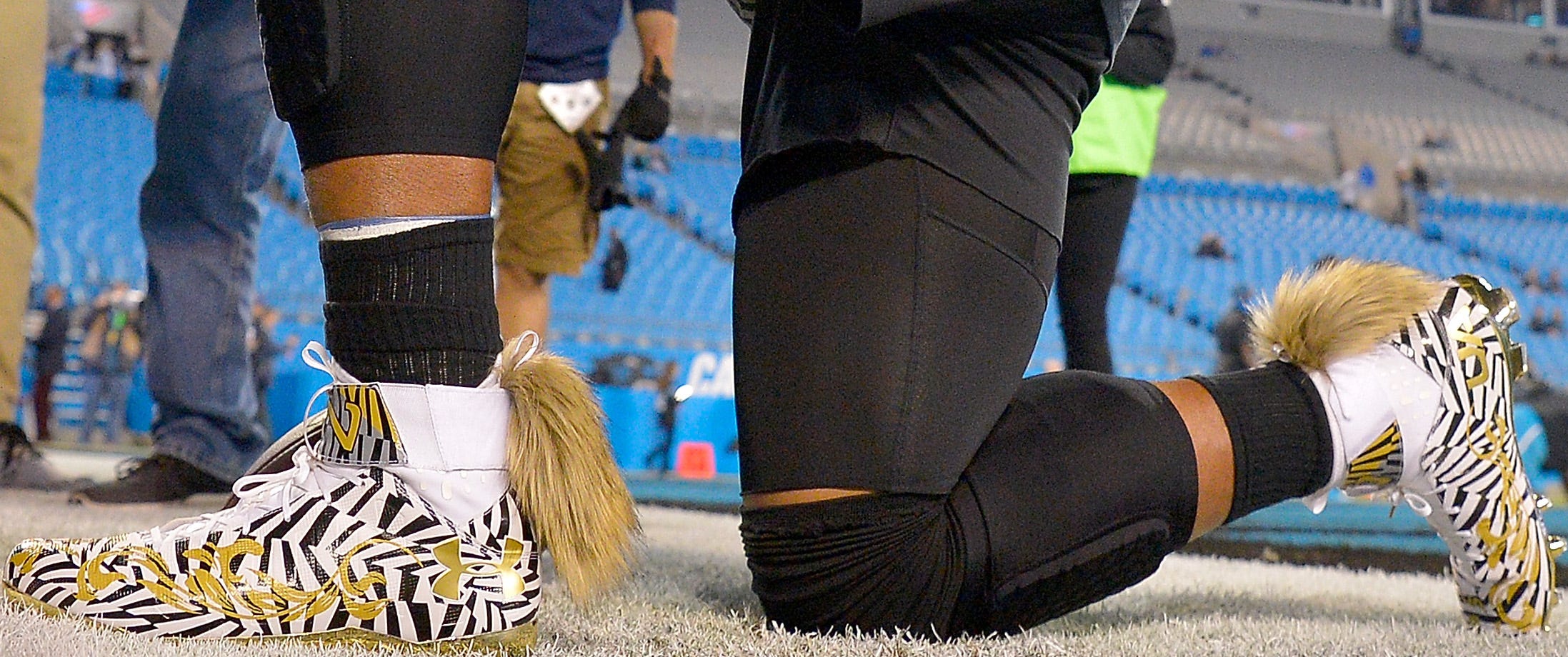 Cam Newton has fox tails attached to 